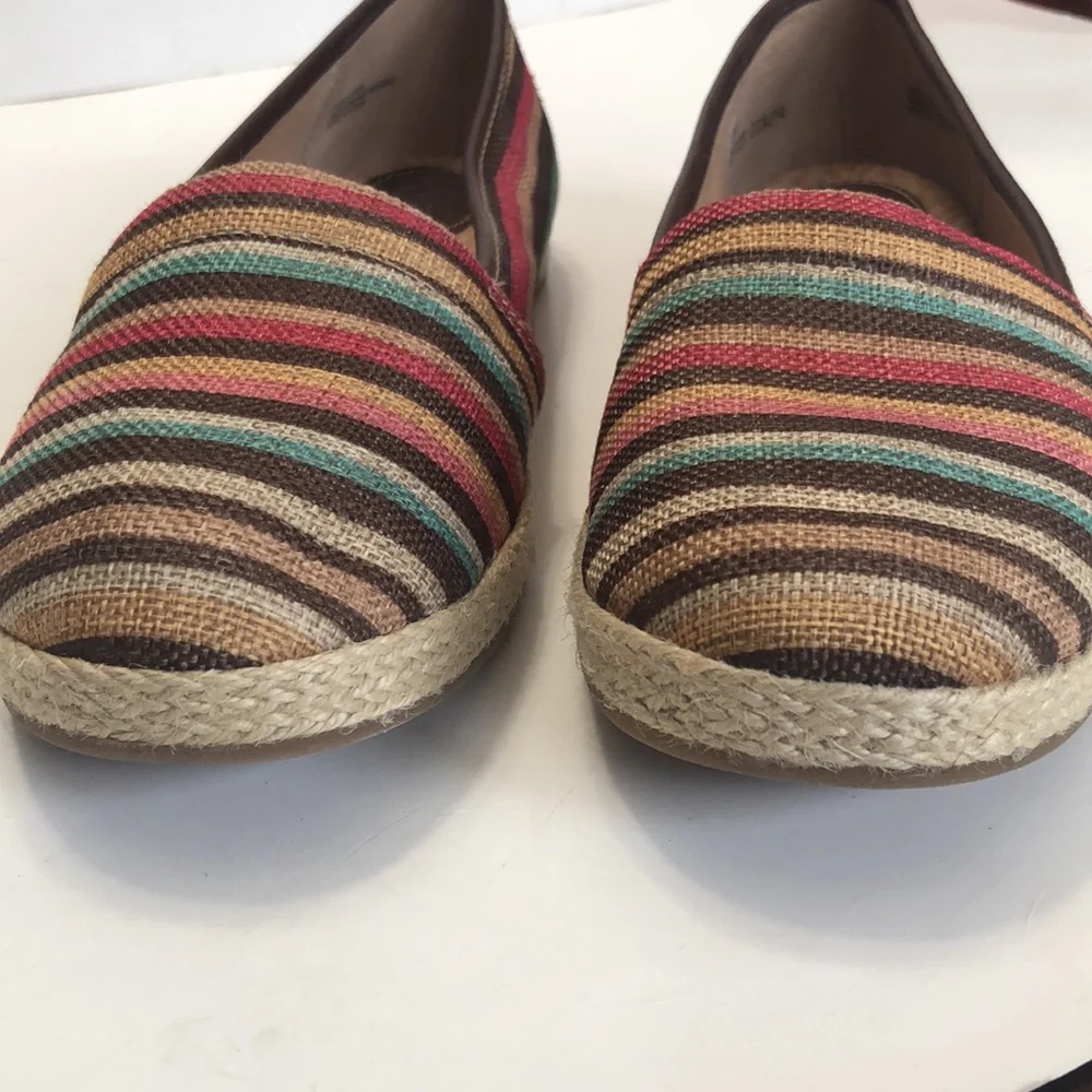 B.O.C Multi-Color Fabric Upper Slip-On Espadrilles size 8